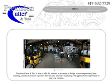 Tablet Screenshot of precisioncuttertool.com